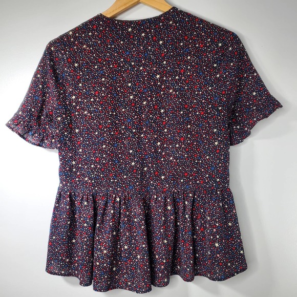 Madewell Navy Floral Button-Up Blouse - Picture 2 of 12